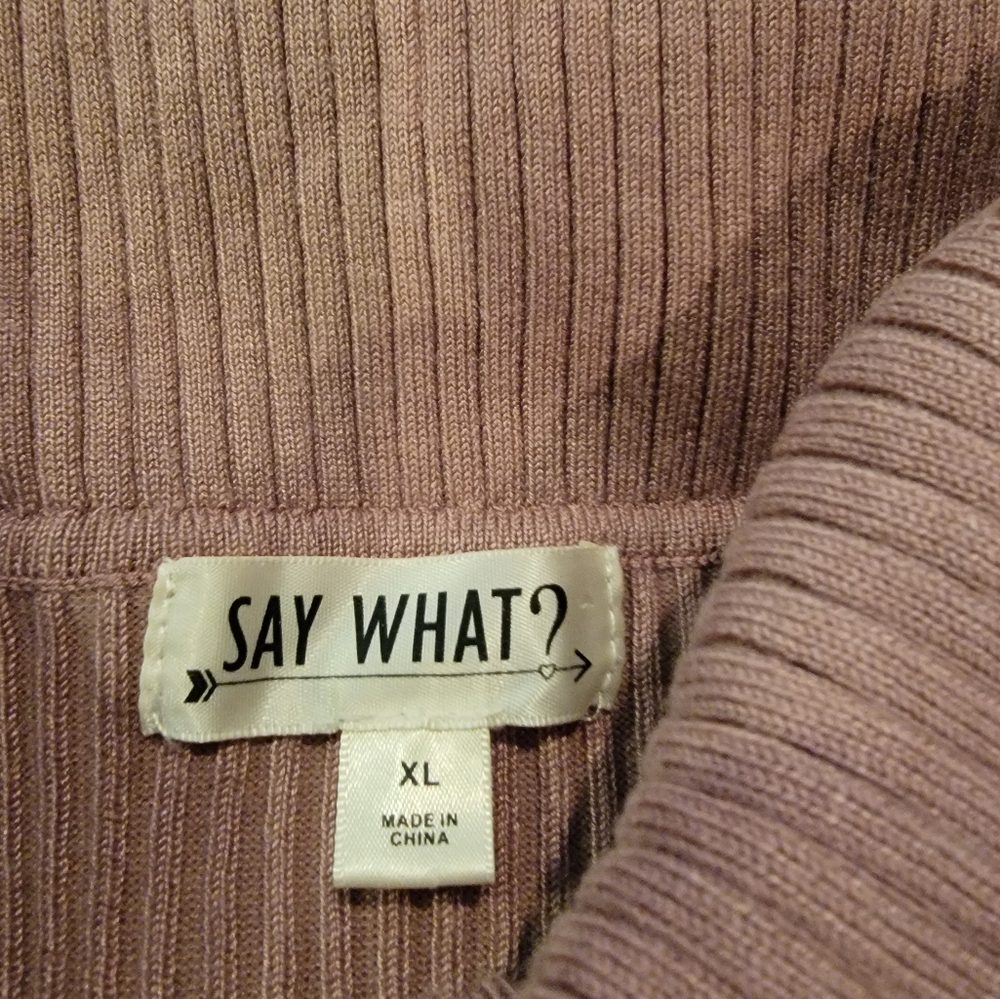 Cowlneck mini sweater dress or long shirt - Picture 2 of 10